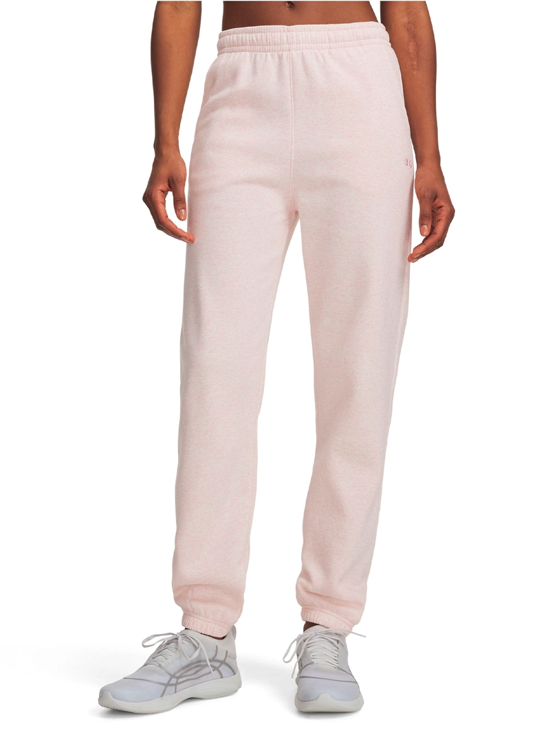 PANTALON RIVAL FLEECE ROSADA MUJER UNDER ARMOUR - 1