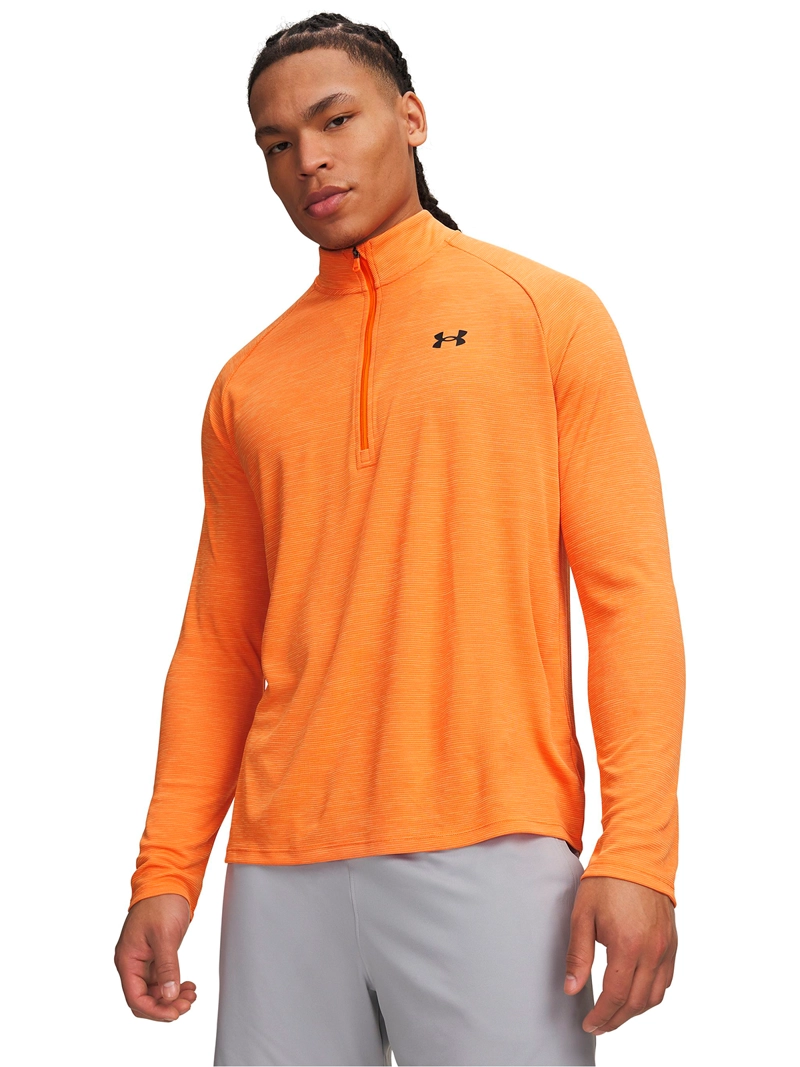 POLERON TECH TEXTURED ½ ZIP NARANJA HOMBRE UNDER ARMOUR - 1