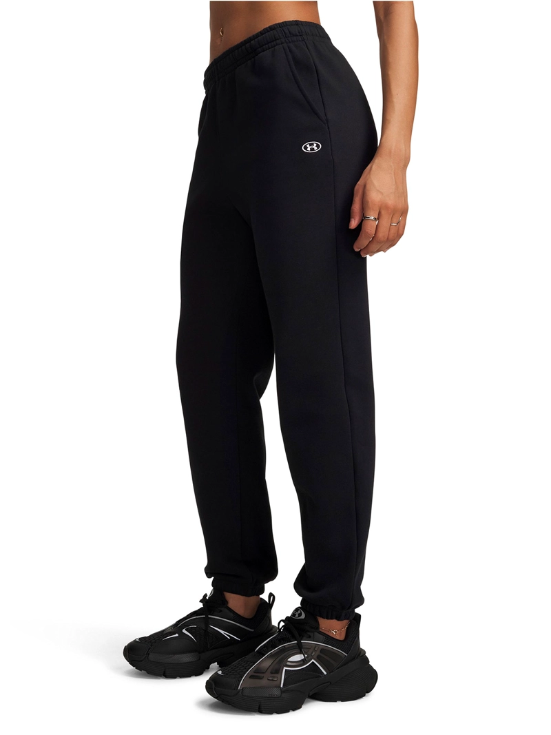 PANTALON RIVAL FLEECE NEGRA MUJER UNDER ARMOUR - 1