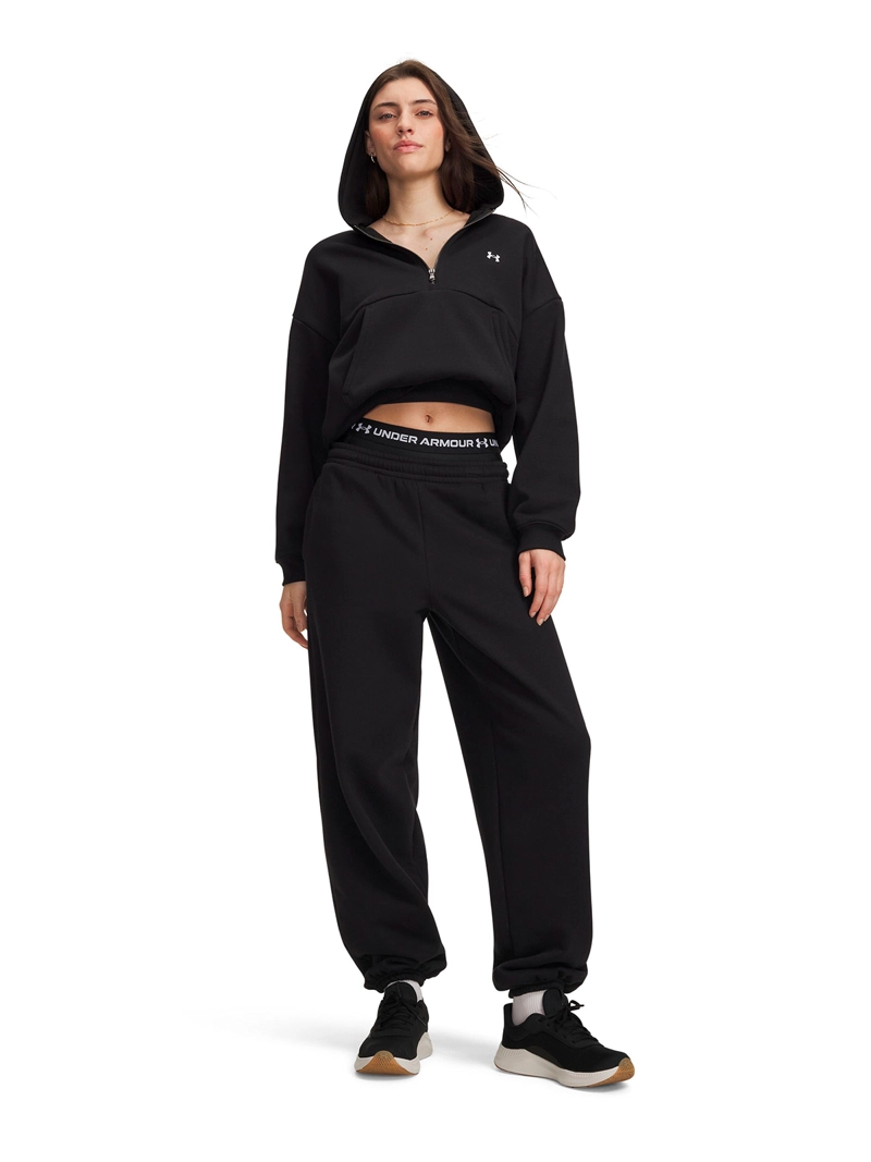 PANTALON ICON FLEECE NEGRA MUJER UNDER ARMOUR - 4