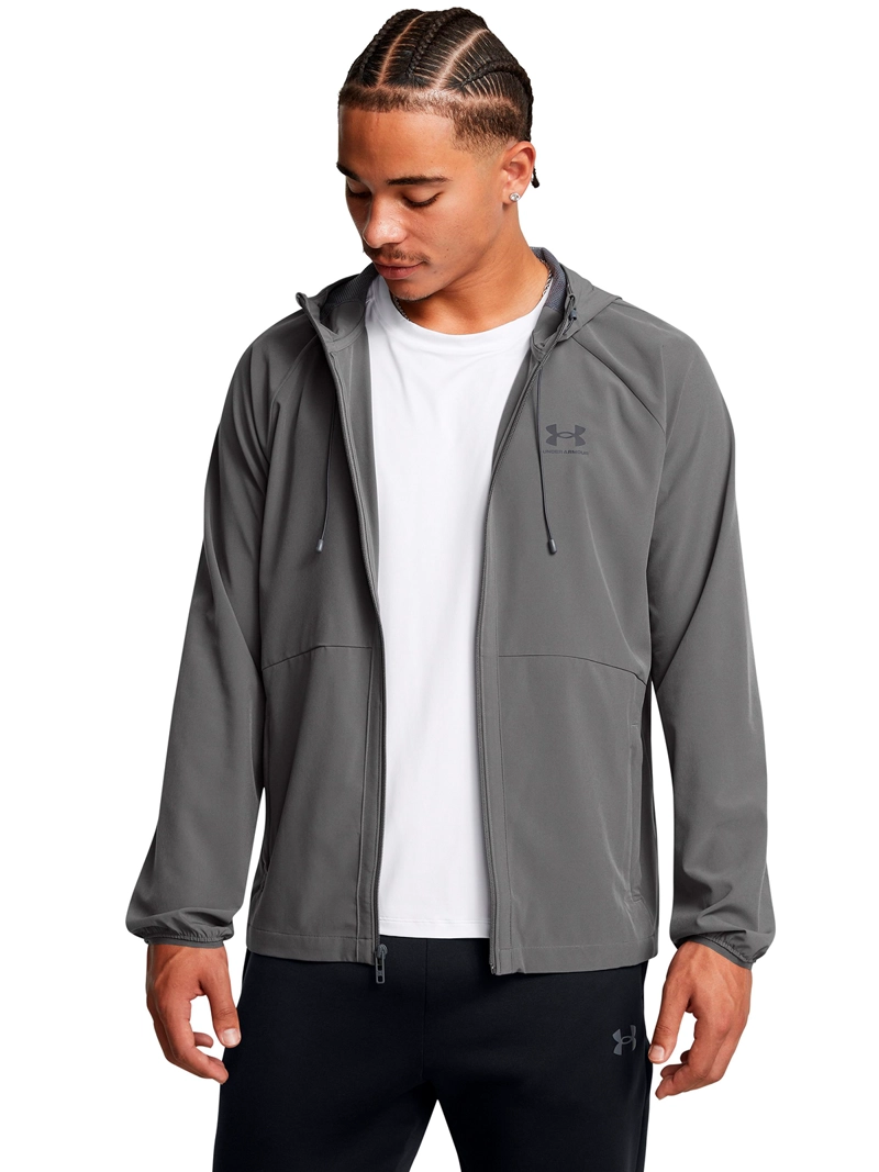 CHAQUETA VIBE WOVEN GRIS HOMBRE UNDER ARMOUR - 4
