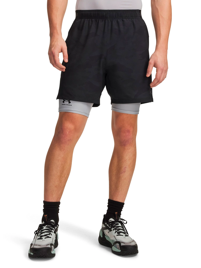 SHORT VANISH WOVEN 2.0 6' NEGRO HOMBRE UNDER ARMOUR - 1