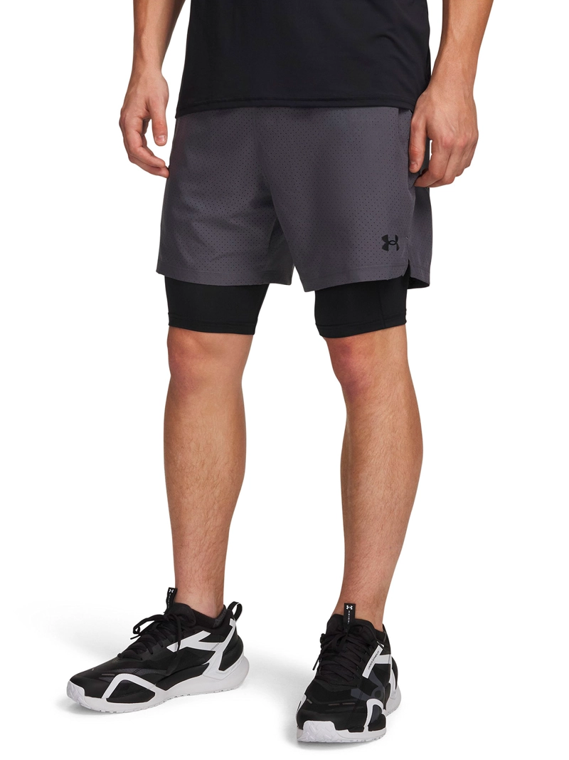 SHORT VANISH WOVEN 2-IN-1 GRIS HOMBRE UNDER ARMOUR - 1