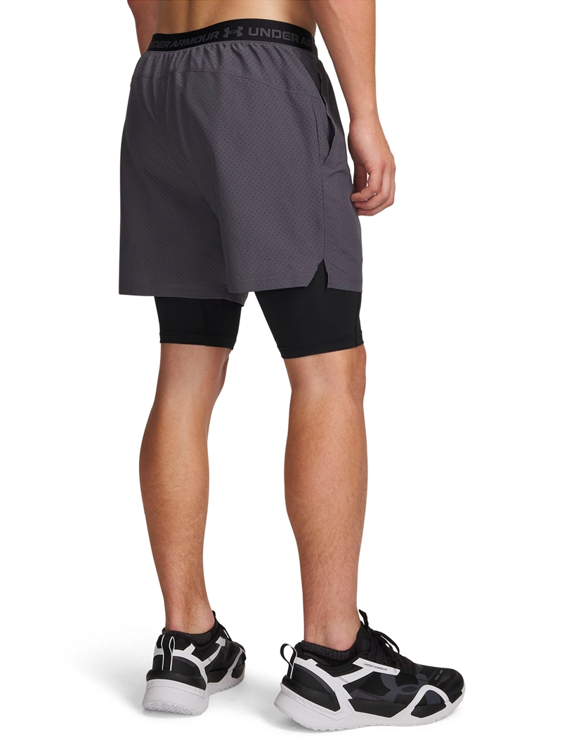 SHORT VANISH WOVEN 2-IN-1 GRIS HOMBRE UNDER ARMOUR - 2