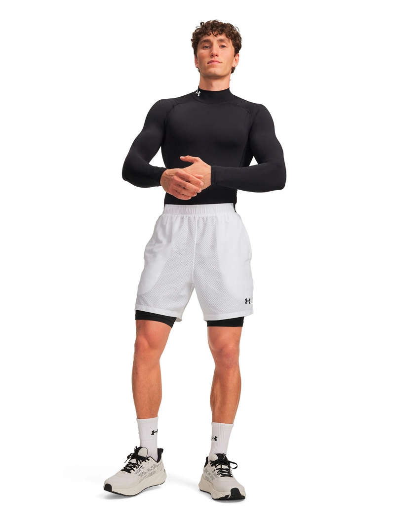 SHORT VANISH WOVEN 2-IN-1 BLANCO HOMBRE UNDER ARMOUR - 4