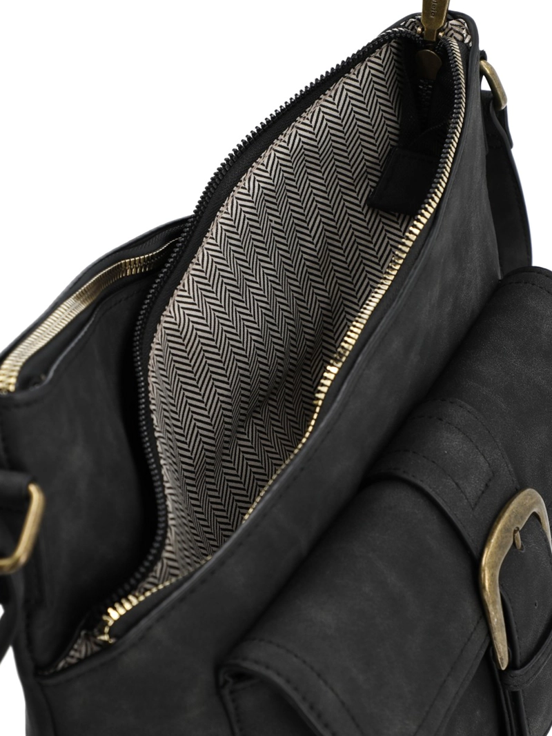 CARTERA MUJER SIRENA HOBO NEGRO AZALEIA - 7