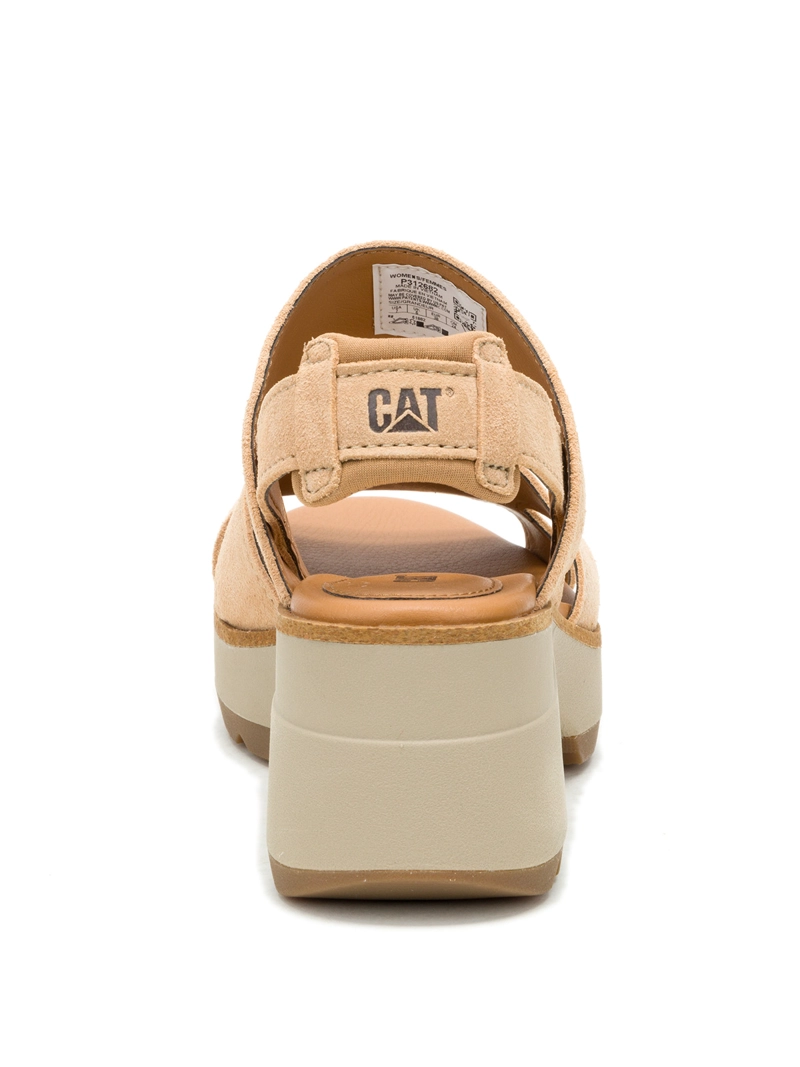SANDALIA MUJER CARINA BEIGE CAT - 6