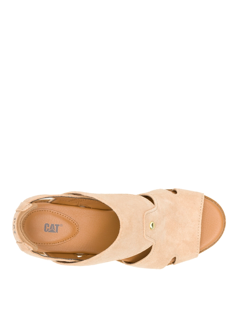 SANDALIA MUJER CARINA BEIGE CAT - 7