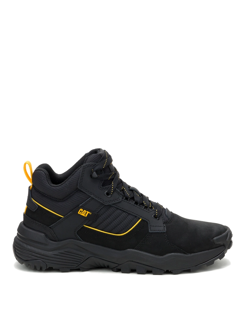 ZAPATILLA HOMBRE GRAPPLE LEATHER MID NEGRO CAT - 2