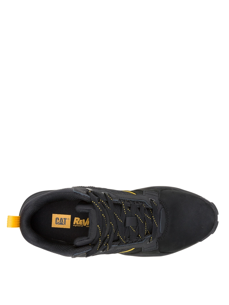 ZAPATILLA HOMBRE GRAPPLE LEATHER MID NEGRO CAT - 4