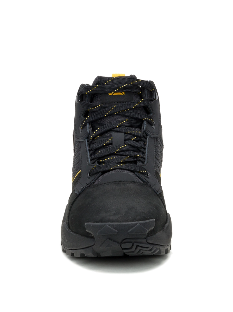 ZAPATILLA HOMBRE GRAPPLE LEATHER MID NEGRO CAT - 5