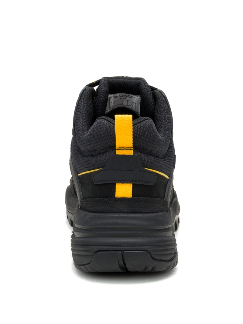 ZAPATILLA HOMBRE GRAPPLE LEATHER MID NEGRO CAT - 6