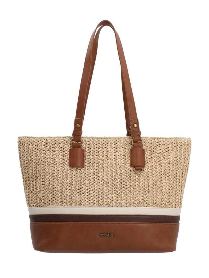 CARTERA MUJER RUBIX TOTE BEIGE AZALEIA - 1