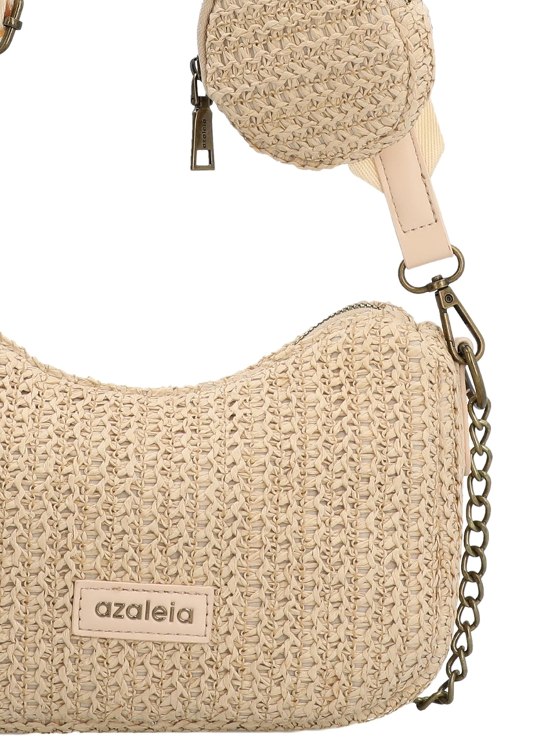 CARTERA MUJER LUNA CROSSBODY BEIGE AZALEIA - 4
