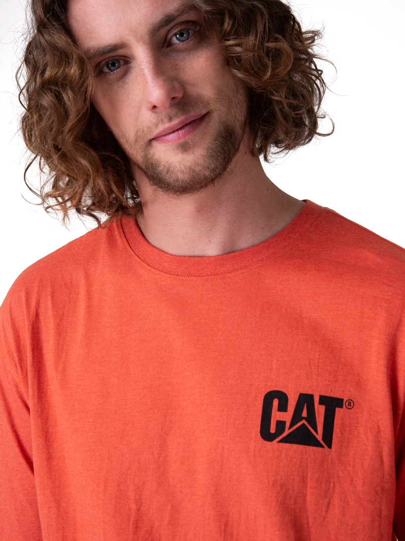 POLERA MANGA CORTA HOMBRE TRADEMARK TEE ROJO CAT - 4