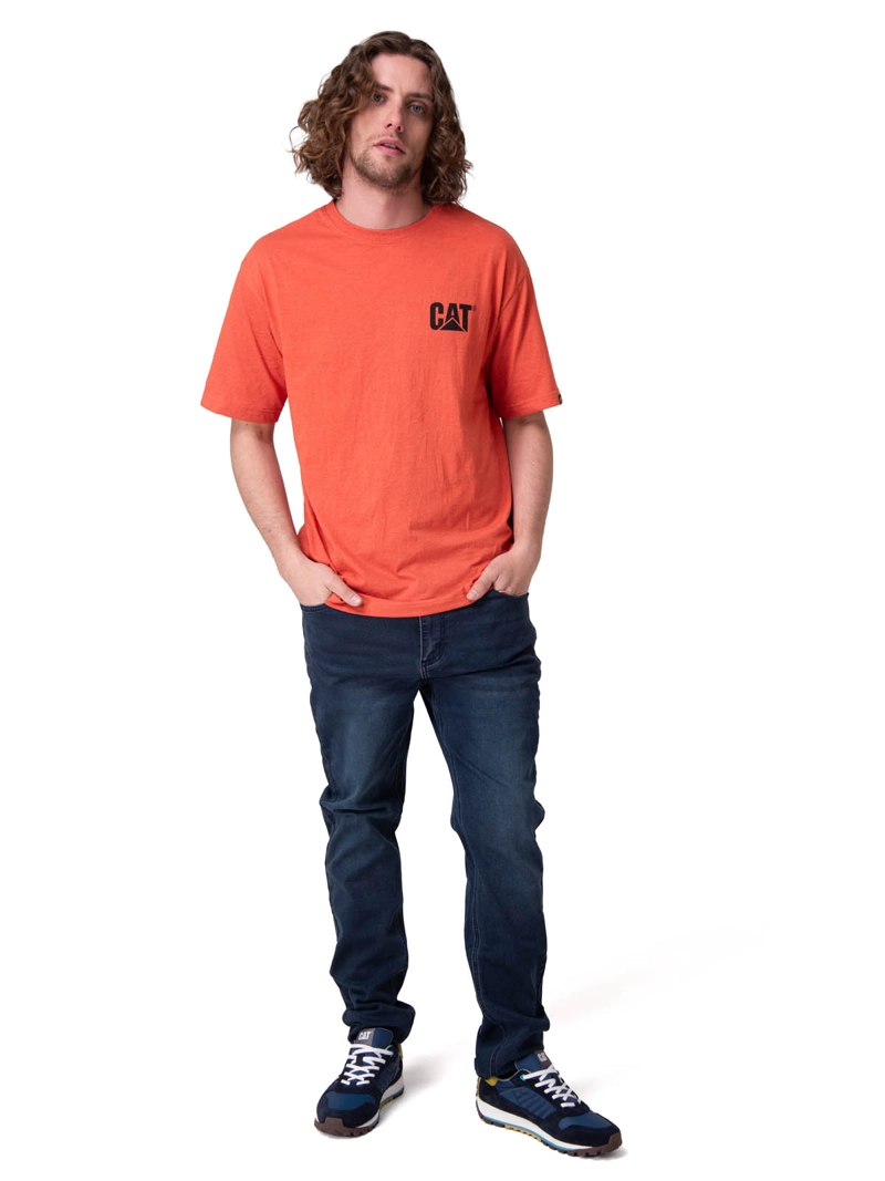 POLERA MANGA CORTA HOMBRE TRADEMARK TEE ROJO CAT - 5