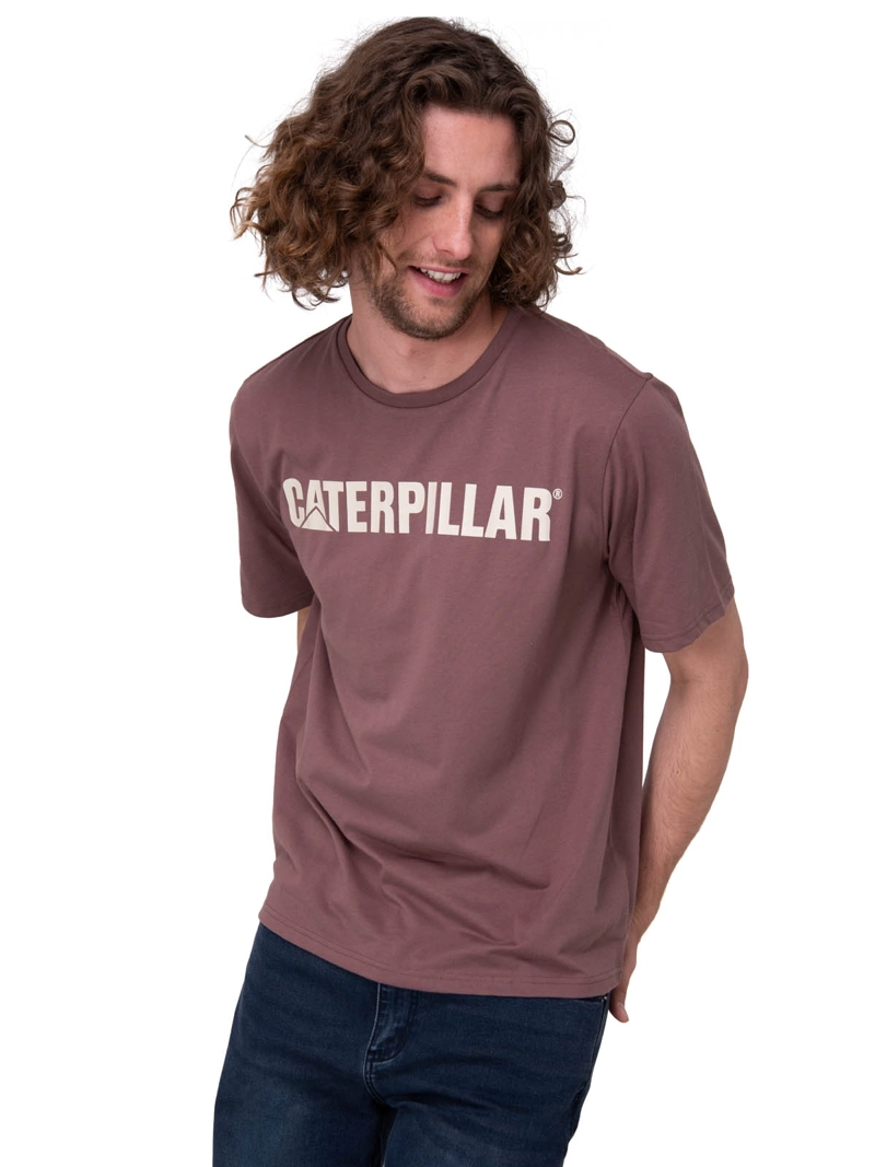 POLERA MANGA CORTA HOMBRE CATERPILLAR LOGO TEE CAFE  CAT - 2