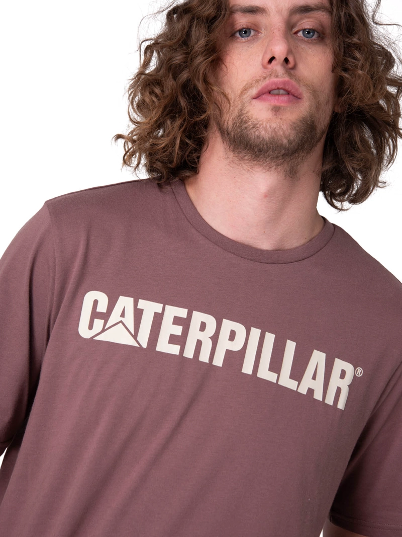 POLERA MANGA CORTA HOMBRE CATERPILLAR LOGO TEE CAFE  CAT - 5