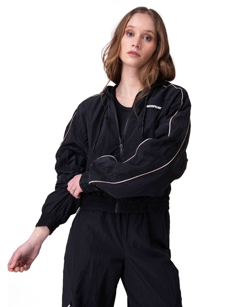 CHAQUETA MUJER W NYLON RIPSTOP JACK NEGRO CAT - 1