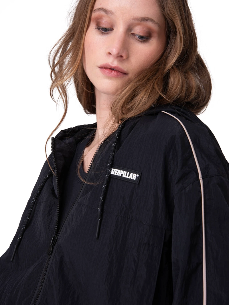 CHAQUETA MUJER W NYLON RIPSTOP JACK NEGRO CAT - 5