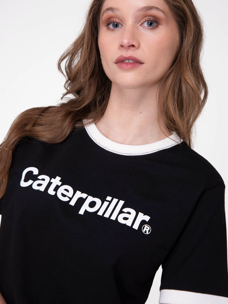 POLERA MANGA CORTA MUJER CATERPILLAR RINGER C NEGRO CAT - 4