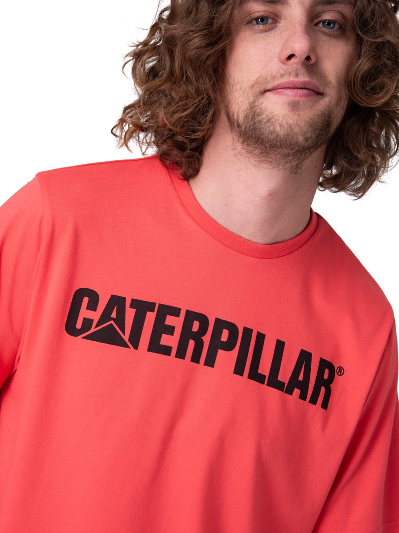 POLERA MANGA CORTA HOMBRE CATERPILLAR LOGO TEE ROJO CAT - 4