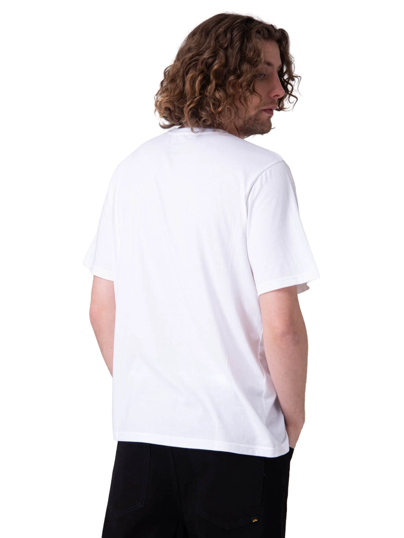 POLERA MANGA CORTA HOMBRE SMALL LOGO TEE BLANCO CAT - 2