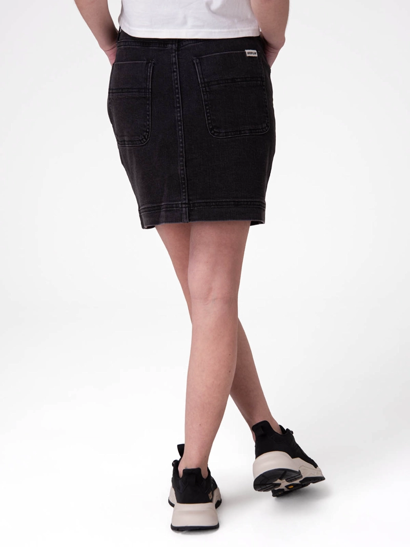 SHORT MUJER DENIM SHANK FRONT SK NEGRO CAT - 2