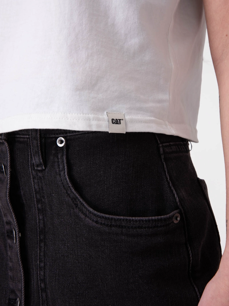 SHORT MUJER DENIM SHANK FRONT SK NEGRO CAT - 4