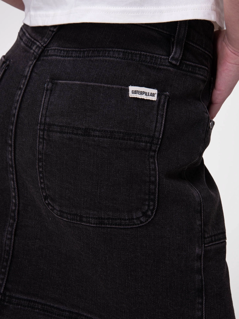 SHORT MUJER DENIM SHANK FRONT SK NEGRO CAT - 6