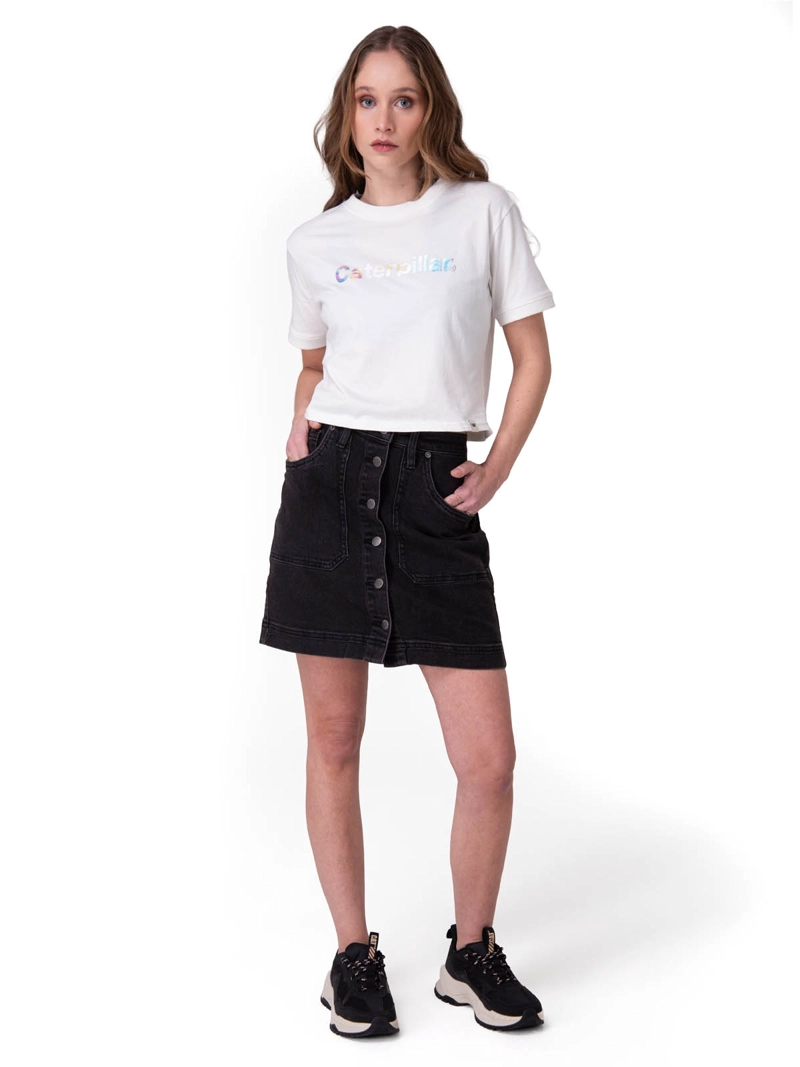 SHORT MUJER DENIM SHANK FRONT SK NEGRO CAT - 7