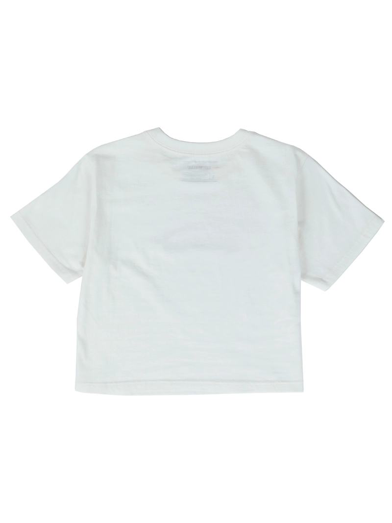 POLERA MANGA CORTA CROP GRAPHIC TEE MUJER BLANCO CAT - 2