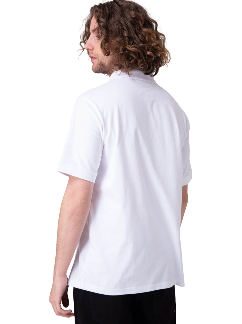 POLERA MANGA CORTA HOMBRE CAT LOGO JERSEY POLO BLANCO CAT - 2