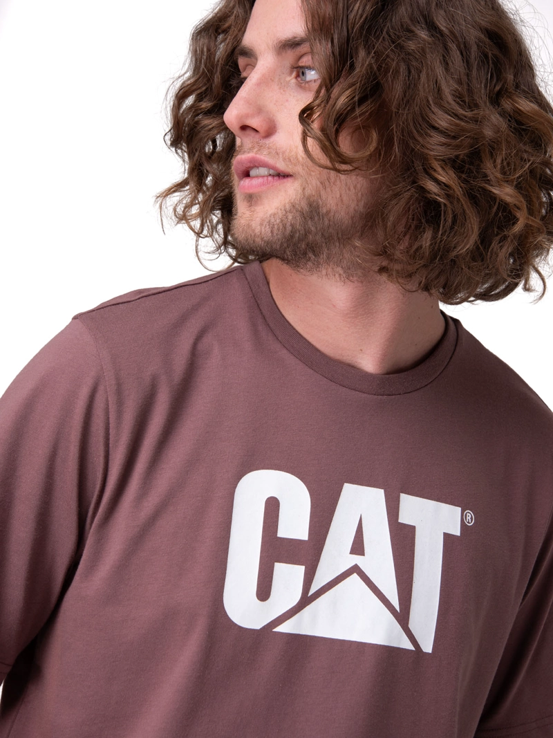 POLERA MANGA CORTA HOMBRE CAT LOGO TEE CAFE  CAT - 4