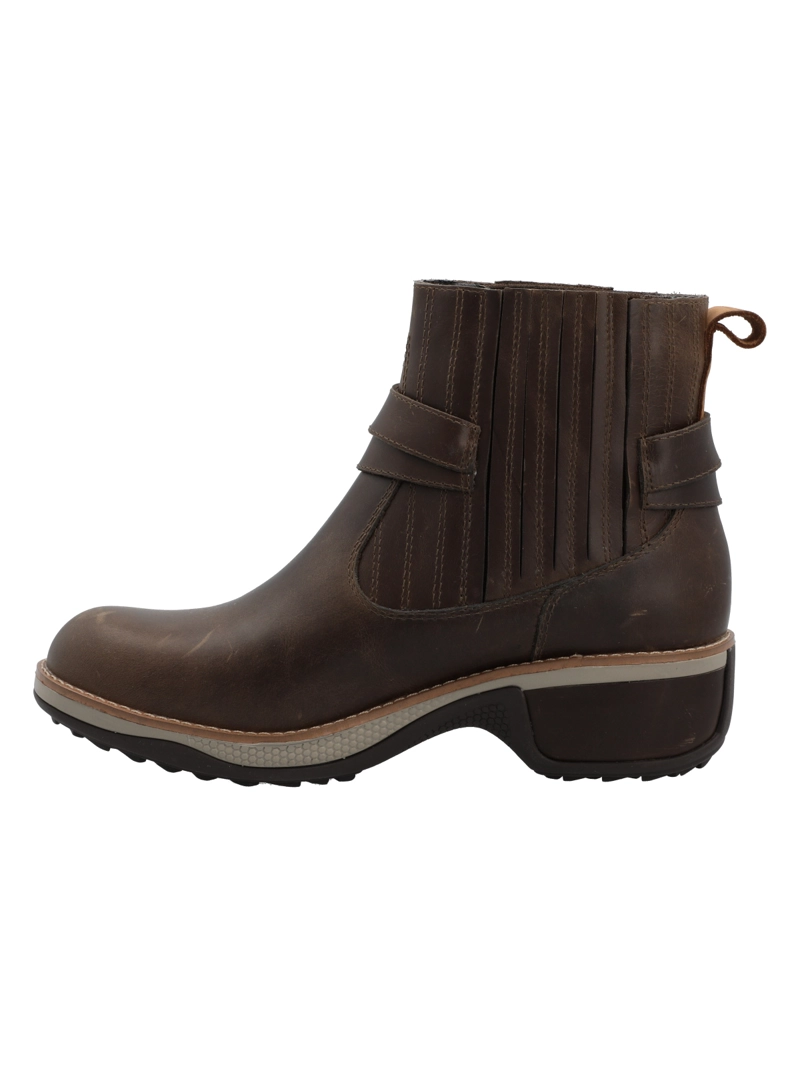 BOTIN CUERO MUJER PORIRUA CAFE  OSCURO ROCKFORD - 6