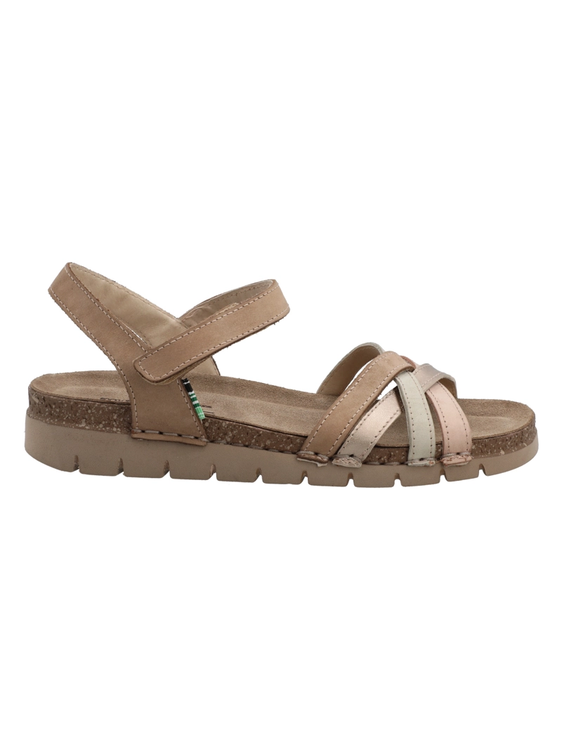 SANDALIA CUERO MUJER OTTAWA BEIGE ROCKFORD - 1