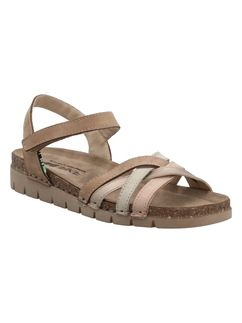 SANDALIA CUERO MUJER OTTAWA BEIGE ROCKFORD - 2