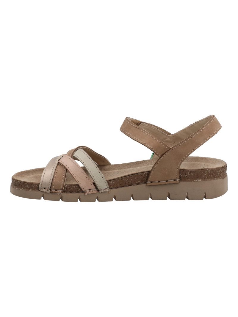 SANDALIA CUERO MUJER OTTAWA BEIGE ROCKFORD - 6