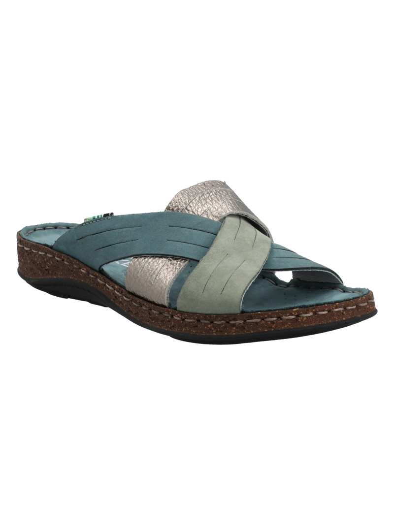SANDALIA CUERO MUJER RACK AZUL ROCKFORD - 2