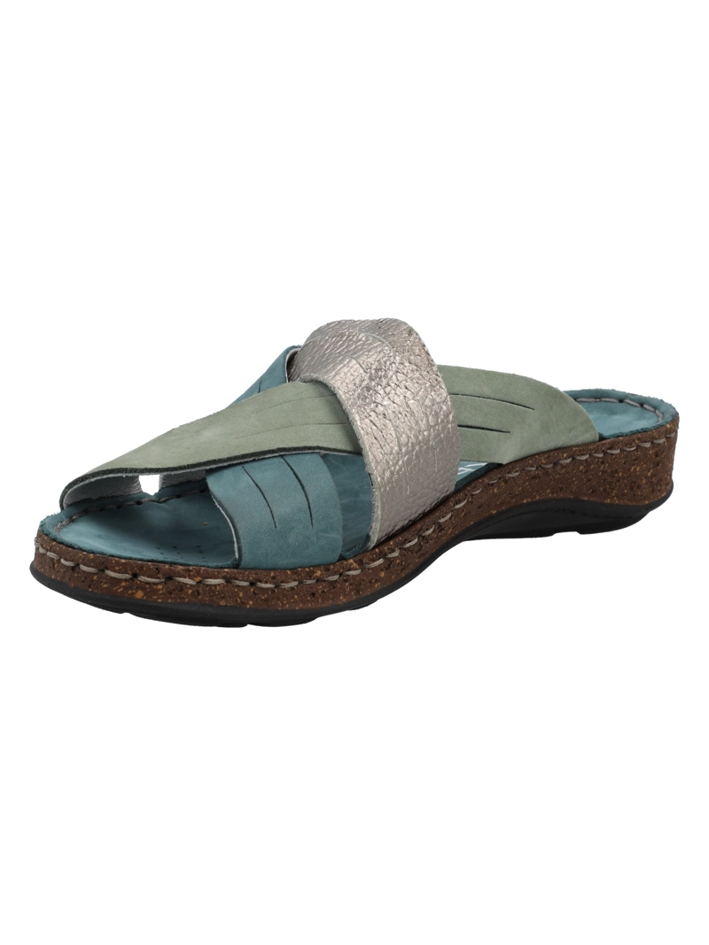 SANDALIA CUERO MUJER RACK AZUL ROCKFORD - 5