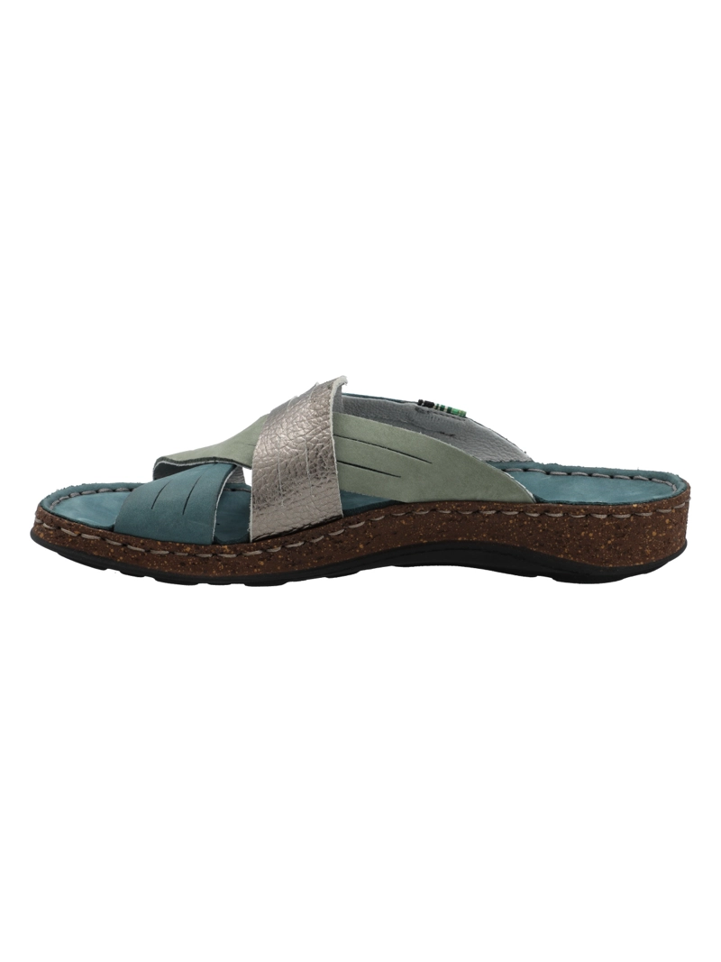SANDALIA CUERO MUJER RACK AZUL ROCKFORD - 6