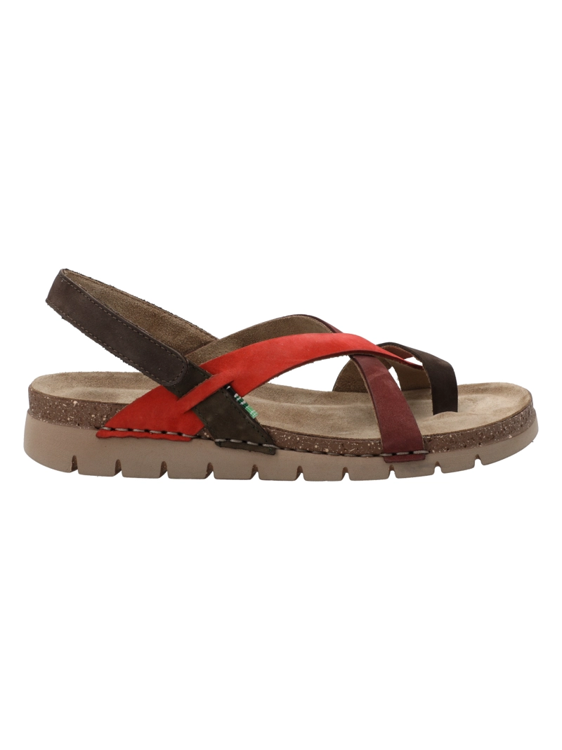 SANDALIA CUERO MUJER LUNGOMARE ROJO ROCKFORD - 1