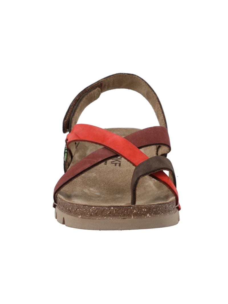 SANDALIA CUERO MUJER LUNGOMARE ROJO ROCKFORD - 4