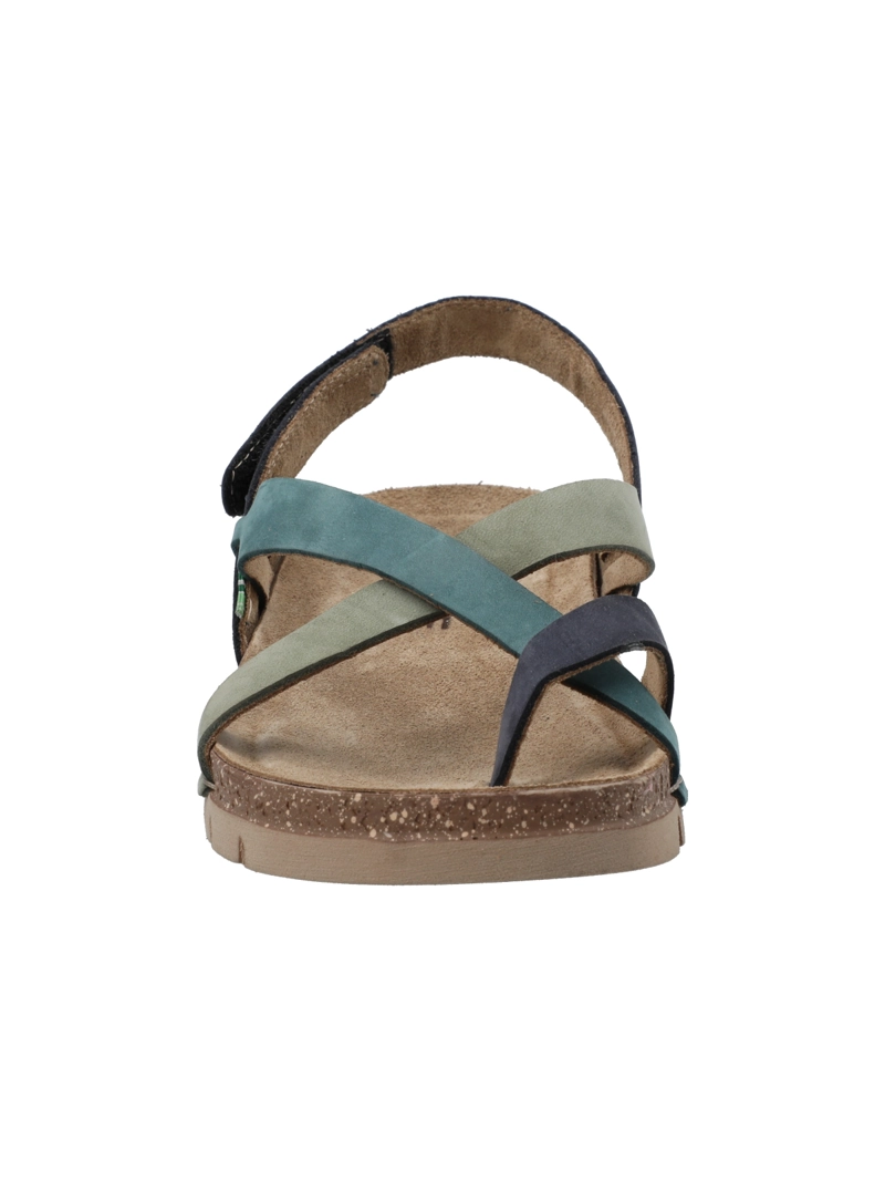 SANDALIA CUERO MUJER LUNGOMARE AZUL ROCKFORD - 4