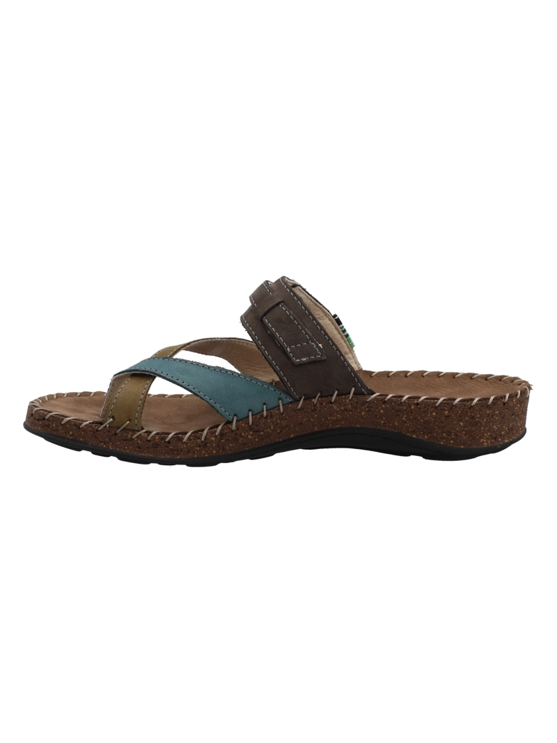 SANDALIA CUERO MUJER PARADISE AZUL ROCKFORD - 6