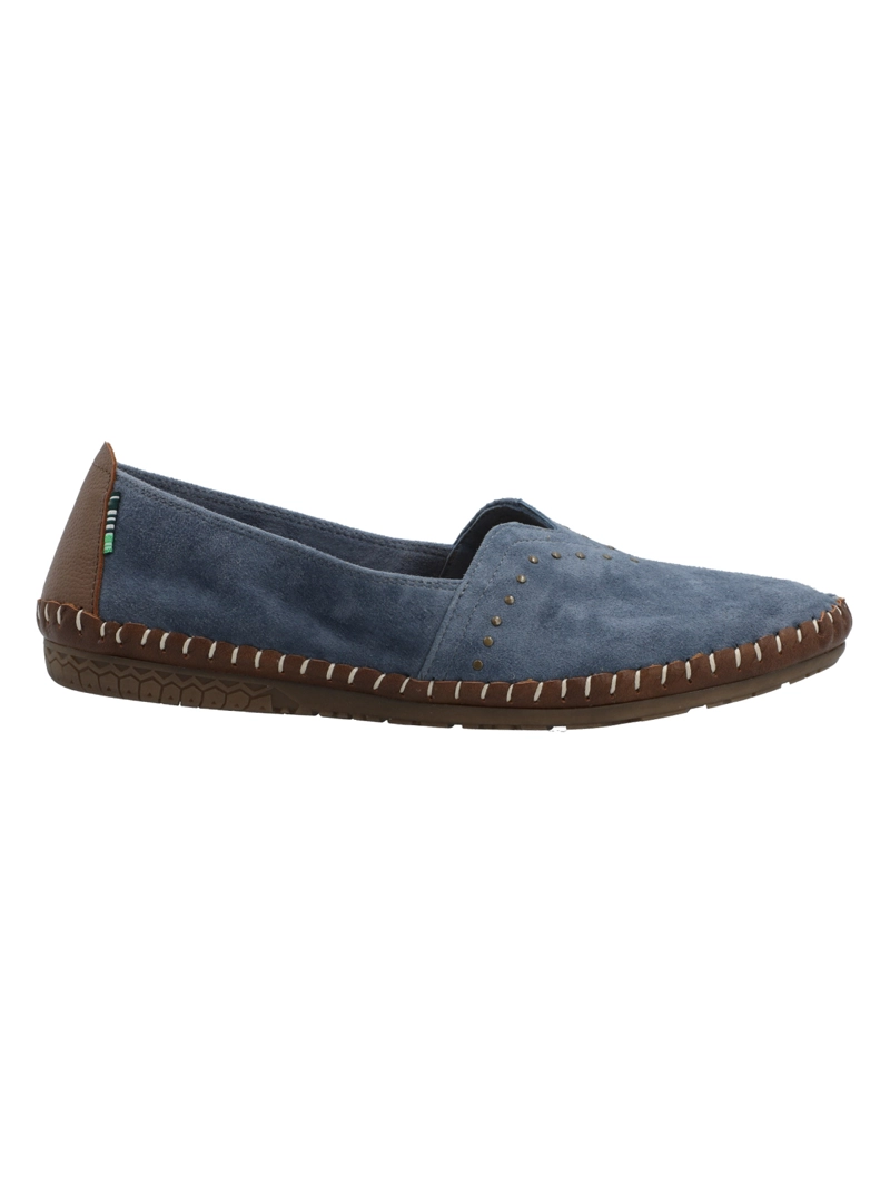 SLIP ON CUERO MUJER LAURIE AZUL ROCKFORD - 1