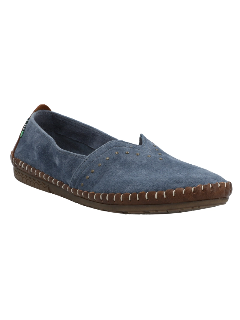 SLIP ON CUERO MUJER LAURIE AZUL ROCKFORD - 2