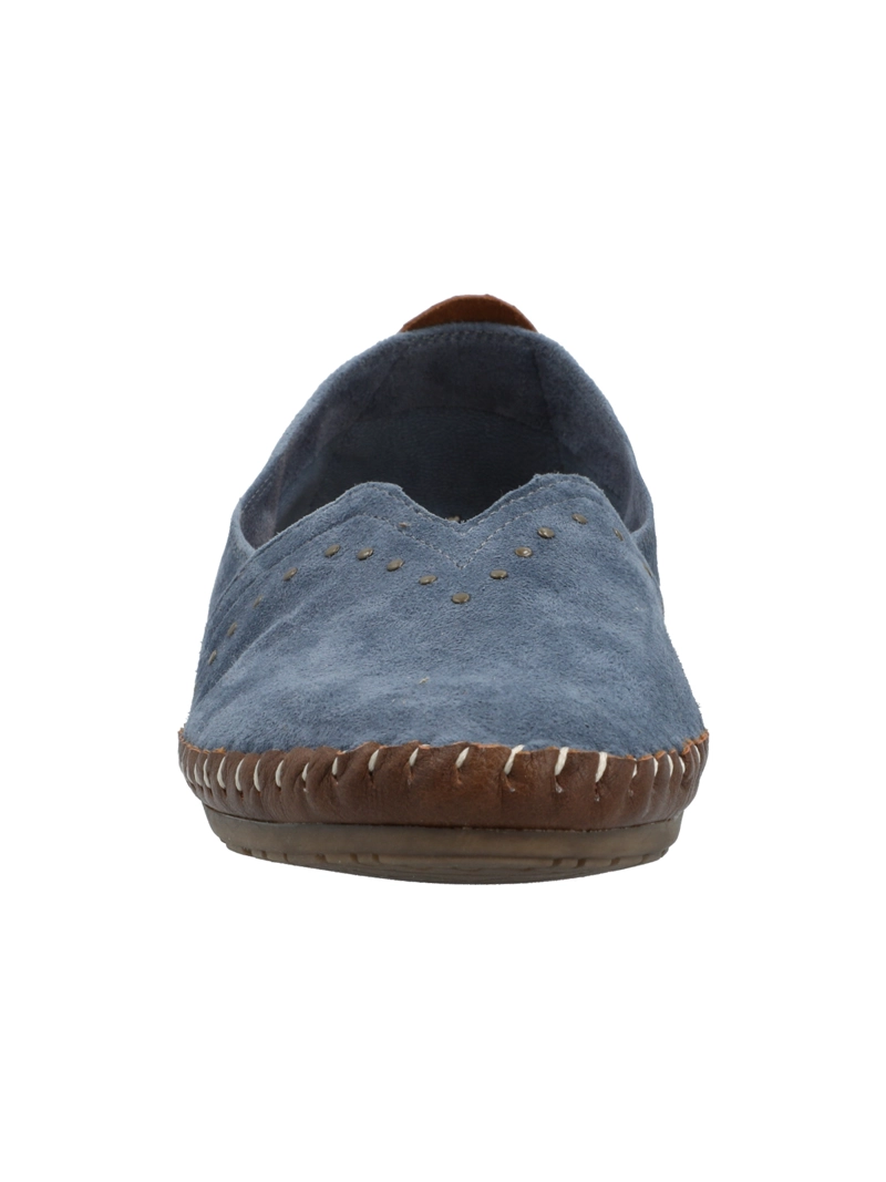 SLIP ON CUERO MUJER LAURIE AZUL ROCKFORD - 4