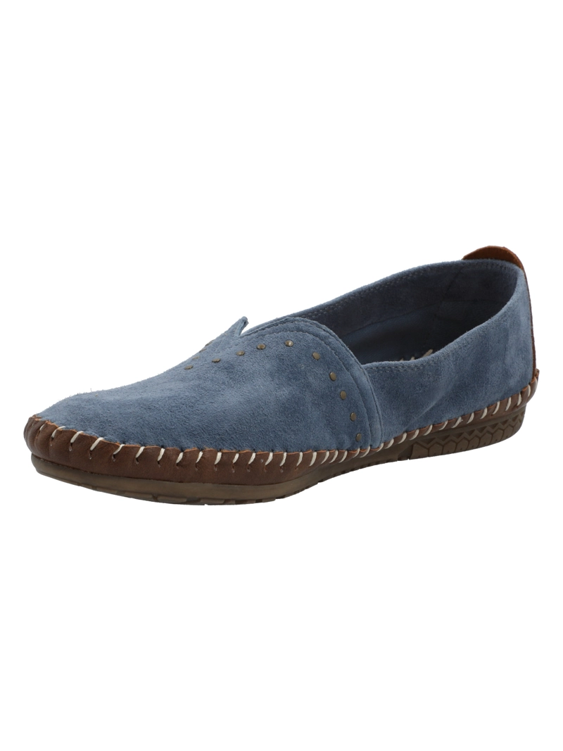 SLIP ON CUERO MUJER LAURIE AZUL ROCKFORD - 5