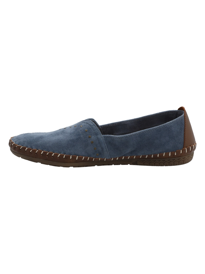 SLIP ON CUERO MUJER LAURIE AZUL ROCKFORD - 6